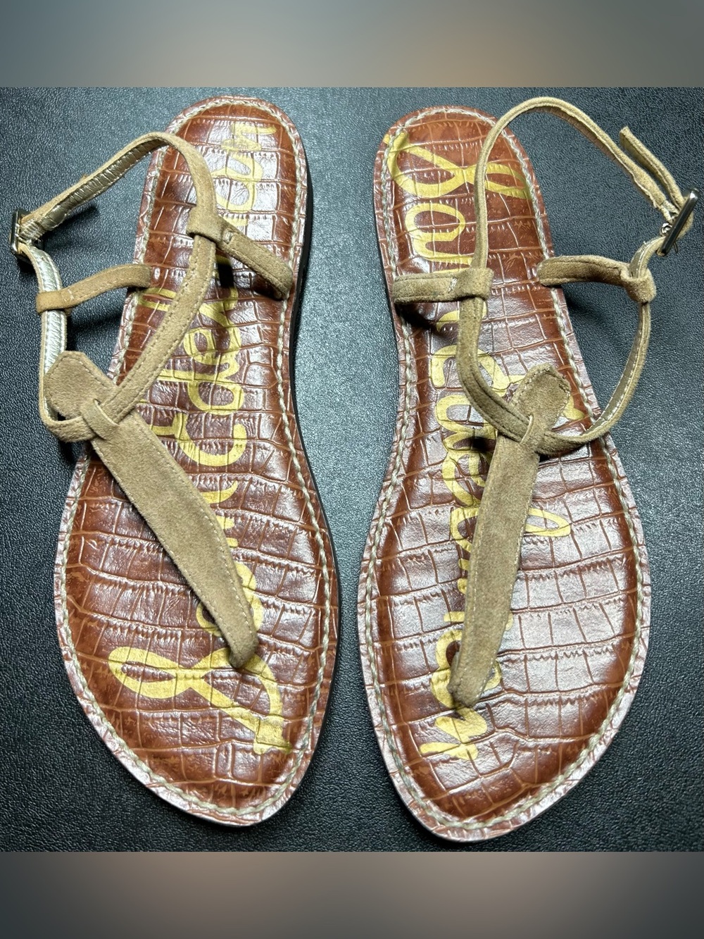 Sam Edelman Women’s Size 7.5 Gold Gigi Sandals